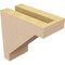 Ekena Millwork 3"W x 6"D x 6"H Classic Burlington Rough Cedar Woodgrain TimberThane Corbel, Primed Tan CORUR03X06X06BURRCPR - alternate 5